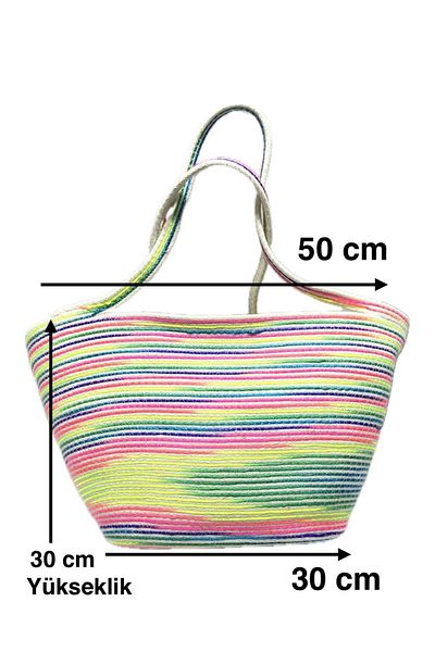karantuhafiye Shoulder Bag / Jute Bag / Authentic Bag / Beach Bag