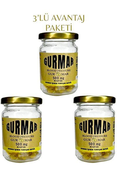 Gürmar Gurmar 30'lu Soft Kapsül 3'lü Avantaj Paketi