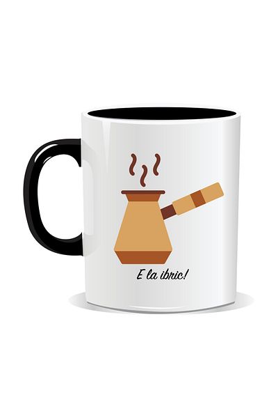 OEM Personalized coffee mug, with teapot - Black interior