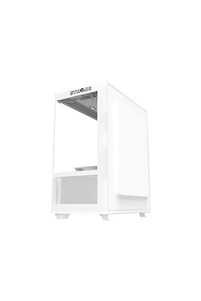 Strong Berry Beyaz 3x 120mm ARGB Fanlı mATX Akvaryum Gaming Bilgisayar Kasası Powersız