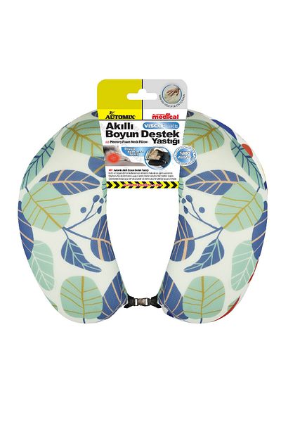 Automix Smart Neck Support Pillow 100% Suitable for Home and Vehicle Use with Lock Mechanism