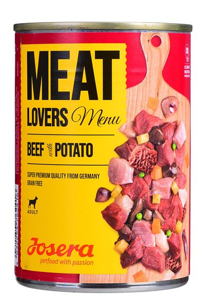 JOSERA Meat Lovers Menu Beef with Potato Dog Wet Food 400g Pack of 6