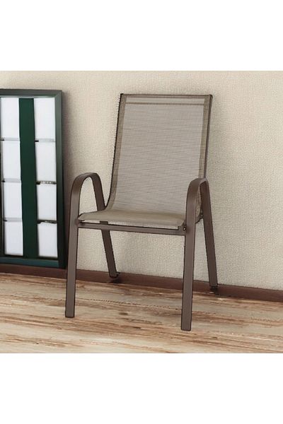 rexa Brown metal single chair 53-54-91 cm