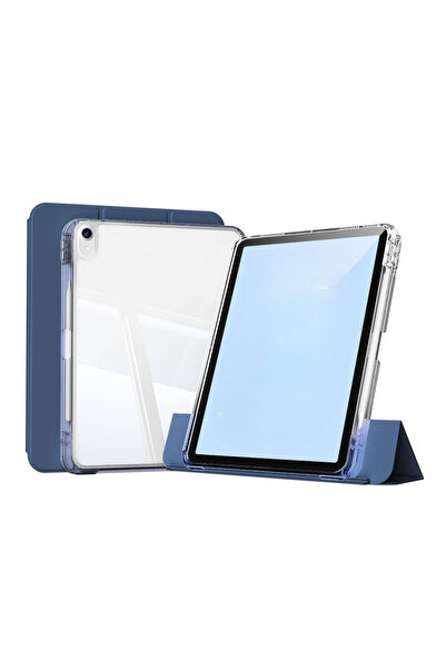 Fuchsia iPad Air 13 Uyumlu M2/M3 Airbagli Manyetik Ayrılabilen Fuchsia Sliding Tablet Kılıfı