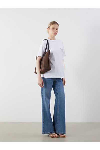 LC Waikiki Large Internal Volume Parachute Fabric Women's Shoulder Bag with Adjustable and Removable Strap (40X21X20 cm)