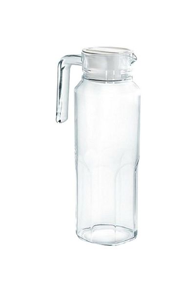 Luminarc Tuff Durable Fridge Glass Jug with Lid Clear 1.3 Liter