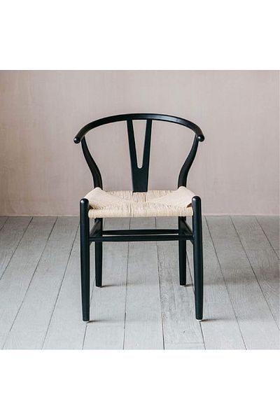 rexa Solid Wood Dining Chair with Braided Rope - 45 x 48 x 75 cm