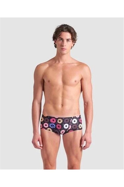 ARENA Mens Arena Donuts Low Waist Short Funny Prints Men's Swimming Suit