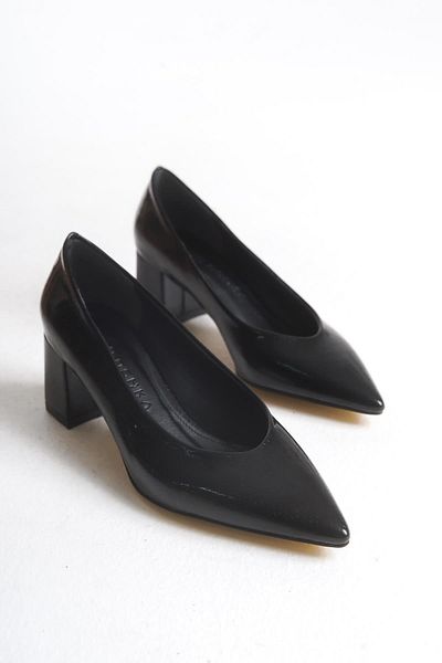 Niloshka Pantofi stiletto metalic MERYLIN Black Snake