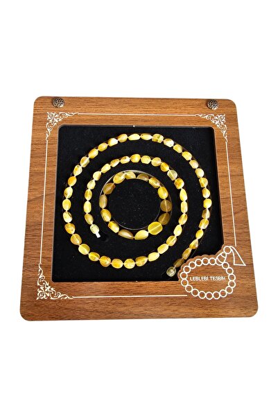 LEBLEBİ TESBİH قلادة من العقيق - طقم سوار Lt1345