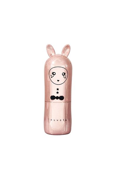 Inuwet Glitter lip balm for kids, Nude Pink, with French Cake scent, Inuwet, 3.5 gr