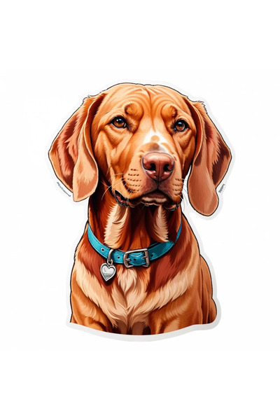 INOVATIX Set de 8 bucăți, autocolant câine Visla, INOVATIX®. 6 cm