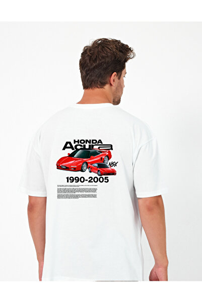 Windy Island Ανδρικό μπλουζάκι με λαιμόκοψη Honda Car με τύπωμα oversized