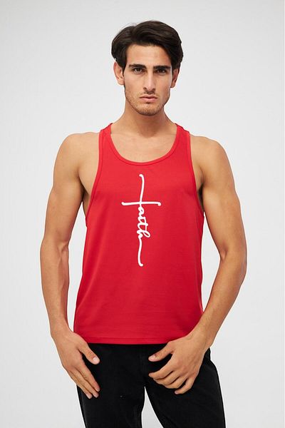 Moda Işık Men's Athlete Printed White Red