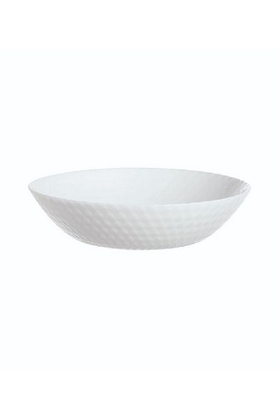 Luminarc Pampille Tempered Glass Soup Plate - White - 20 cm