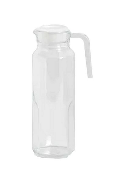 Luminarc Tuff Durable Fridge Glass Jug with Lid Clear 1.3 Liter