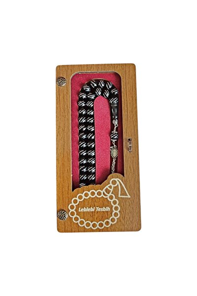 LEBLEBİ TESBİH Özel Gömme Kutusunda İşlemeli Rus Taşı Tesbih Lt1342