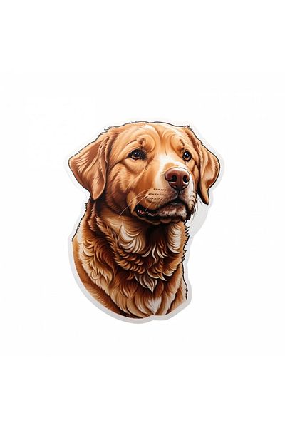 INOVATIX Set de 8 bucăți, autocolant pentru câine Chesapeake Retriever, INOVATIX®. 6 cm