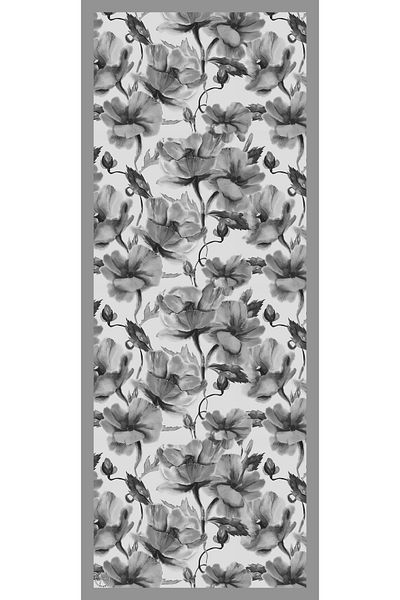 TUA İPEK Organic Viscose Silk İnci̇ra Shal - Floral Pattern