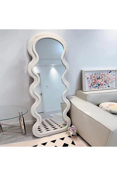 rexa Shaped Full Length Dressing Mirror