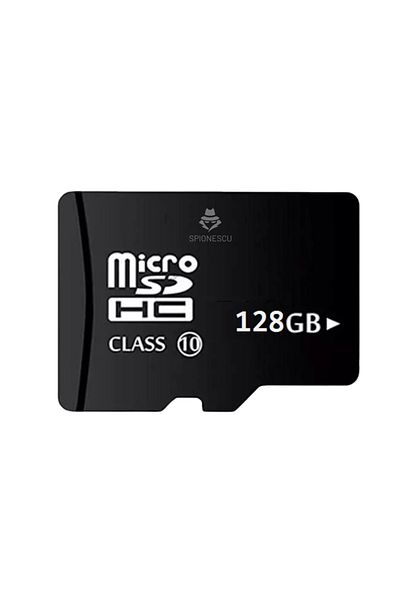 Spionescu MicroSD memory card, 128 GB, Class 10, for phone, surveillance camera, camera, IPX6 waterproof