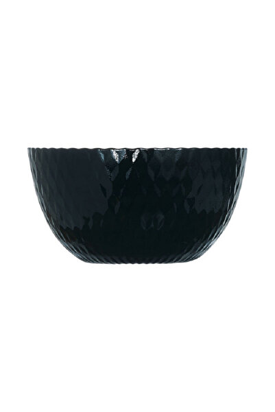 Luminarc Pampille Microwave and Dishwasher Safe Glossy Finish Salad Bowl Black 24cm