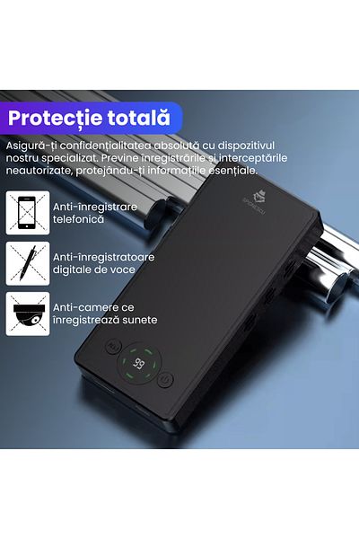 Spionescu Anti-recording device, F10, advanced ultrasound technology, sound distortion, 4000mAh battery