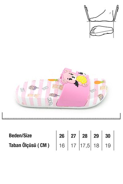 GEZER Summer Girl's Daily Pool Beach Slippers Suitable for Wet Floor