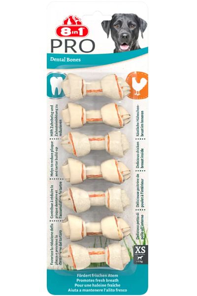 8in1 8in1 Delights Pro Dental Bones Xs 7Ct