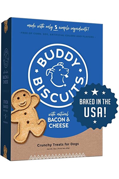 Buddy Biscuits مكافآت مقرمشة مع لحم الخنزير المقدد والجبن - 16 أونصة