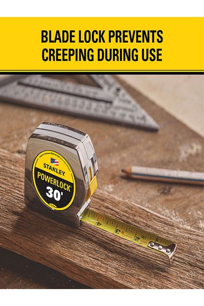 Stanley Powerlock Corrosion-Resistant High-Impact Tape Measure
