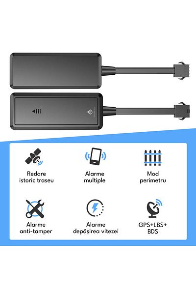 Spionescu Mini spy GPS tracker, A18, 4G, GPS+LBS+BDS location, 9-90V, audio monitoring, perimeter mode