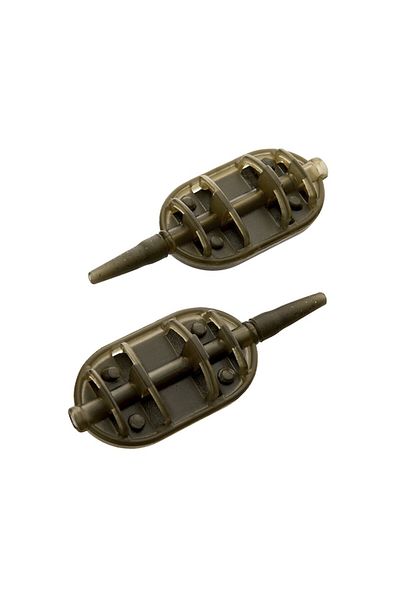 bzstore Set 5 hrănitoare pentru metoda Monturi 60gr, Carlig Nr 12, Forfac 7.5 cm, Method L, Tija Long Cast