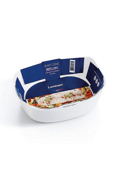 Luminarc Smart Cuisine Carine Rectangular Baking Dish White 30 x 22cm