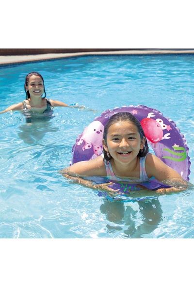 Kelebek Oyuncak Intex 59242 Cute Fish Patterned Lifebuoy 61 Cm. (6-10 Years)