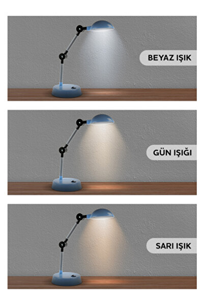 Okmino Led'li Masa Lambası Mavi