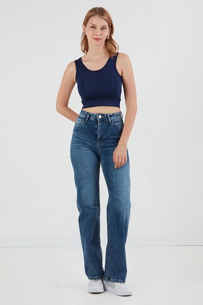 Fulla Moda Basic U Neck Crop Body