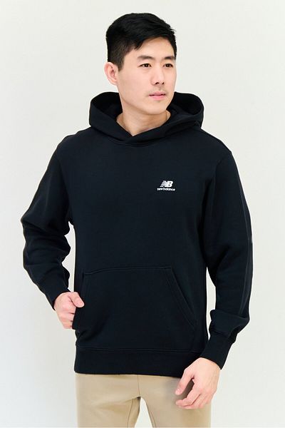 New Balance Men Relaxed Fit Long Sleeves Outdoor Hoodie, Black