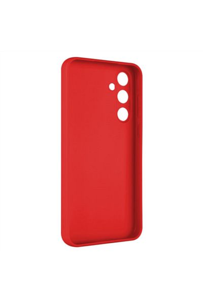 bzstore Husa pentru Samsung Galaxy A55 5G, Silicon Rosu, Protectie Camera, Slim Case