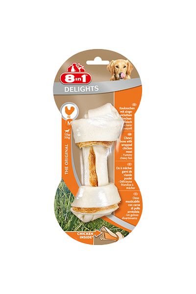 8in1 Delights Chicken Bone M 1ct