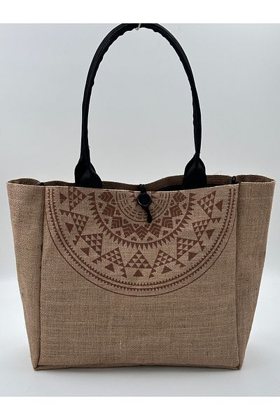 Elanore Ethnic Pattern Large Size Beach and Daily Straw Bag