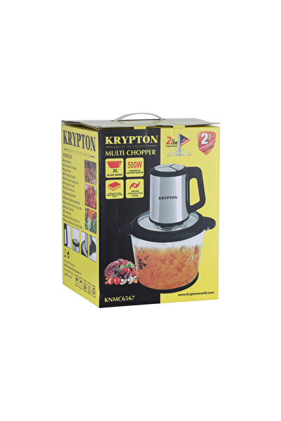 KRYPTON 3.0 L Multi Chopper - 500 W, Compact Multi-Purpose Chopping Machine