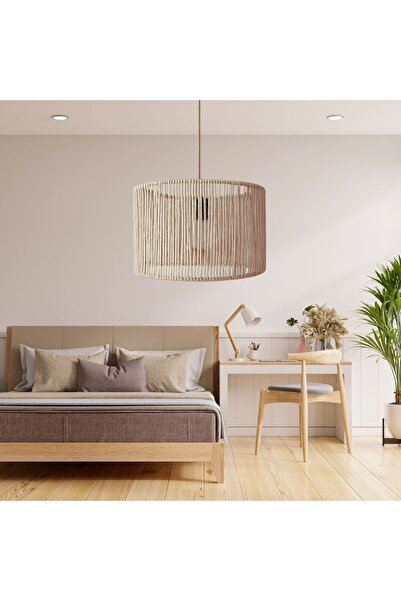 Naturesha El yapımı bohem avize, jut avize,hasır avize,oturma odası avize,yatak odası avize,avize