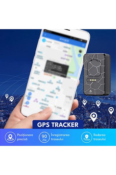 Spionescu Mini 4G GPS car tracker, G50, real-time monitoring, magnetic, 30-hour battery life, 13-day standby