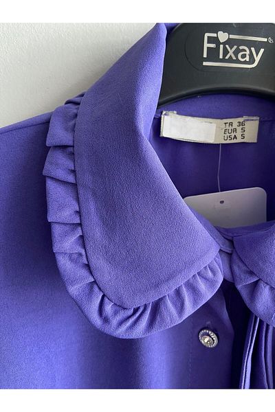 Lucia Fashion Cămașă cu guler pentru bebeluși cu volane
