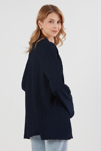 Fulla Moda Basic Wrinkle Fabric Kimono