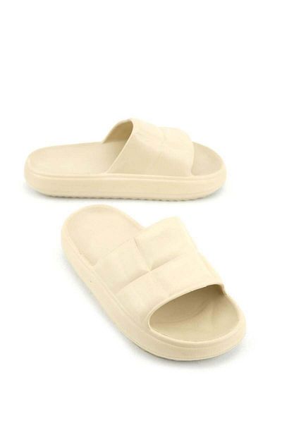 TECOS Women's cloud slippers, Tecos®, size 36, beige, 23 cm, soft and durable EVA material