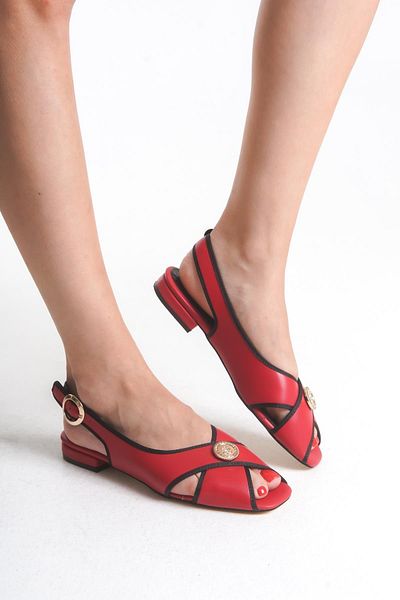 Niloshka Rod Red Skin Accessory Women's Sandals