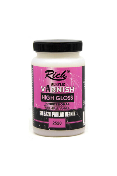 Rich Parlak Vernik Su Bazlı High Gloss 250 cc