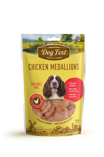 Dog Fest ميداليات دجاج للكلاب البالغة 90 جرام
